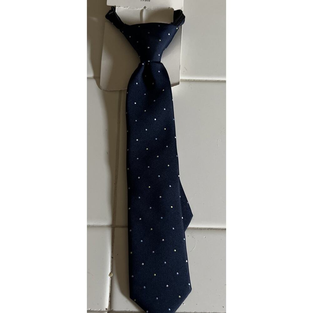 Cat & Jack Necktie Navy Polka Dot S/M